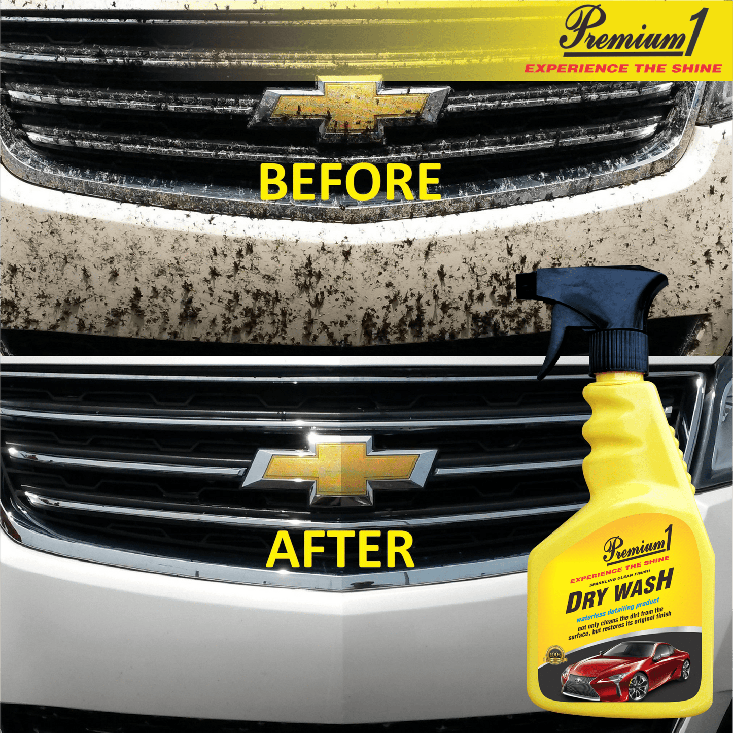 Body wax(150ml)+ Dry wash(150ml)+ Protectant(150ml)+ wiper fluid(60ml) - Premium1