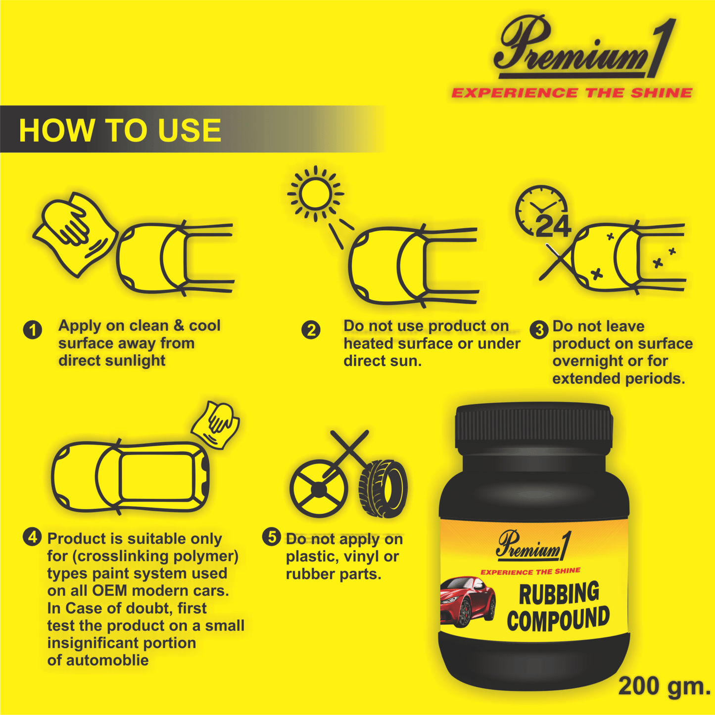 Rubbing Compound (200 gm) - Pack of 2 - Premium1