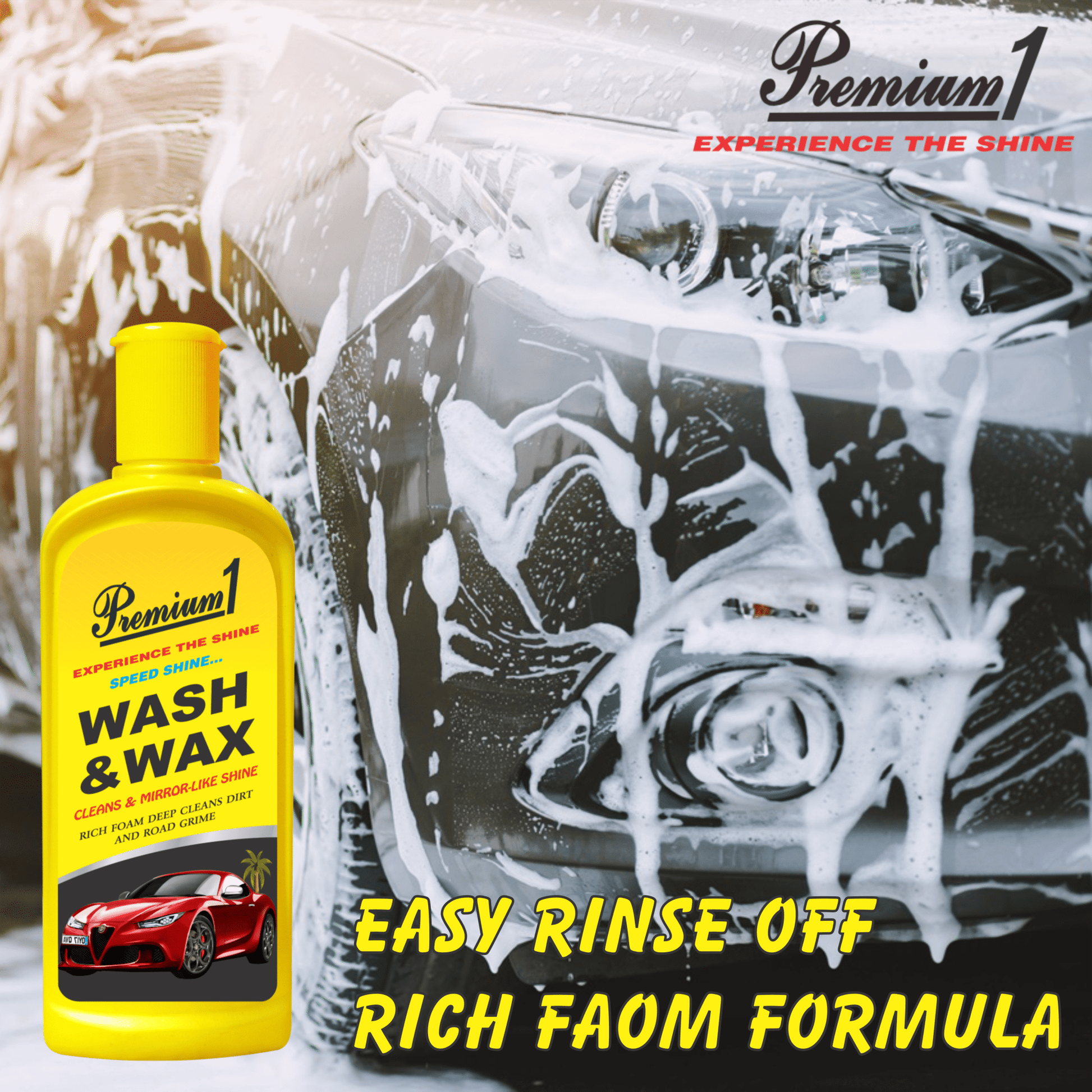Wash & Wax (200 ml) - Pack of 2 - Premium1