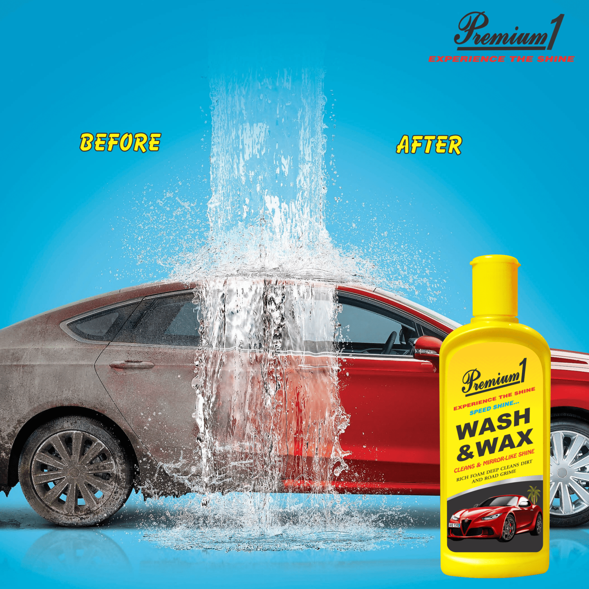 Wash & Wax (200 ml) - Pack of 2 - Premium1