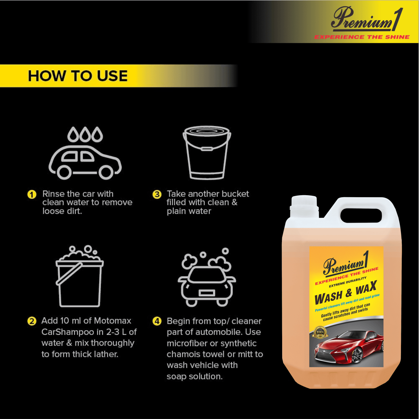 Wash & Wax (5L) - Premium1