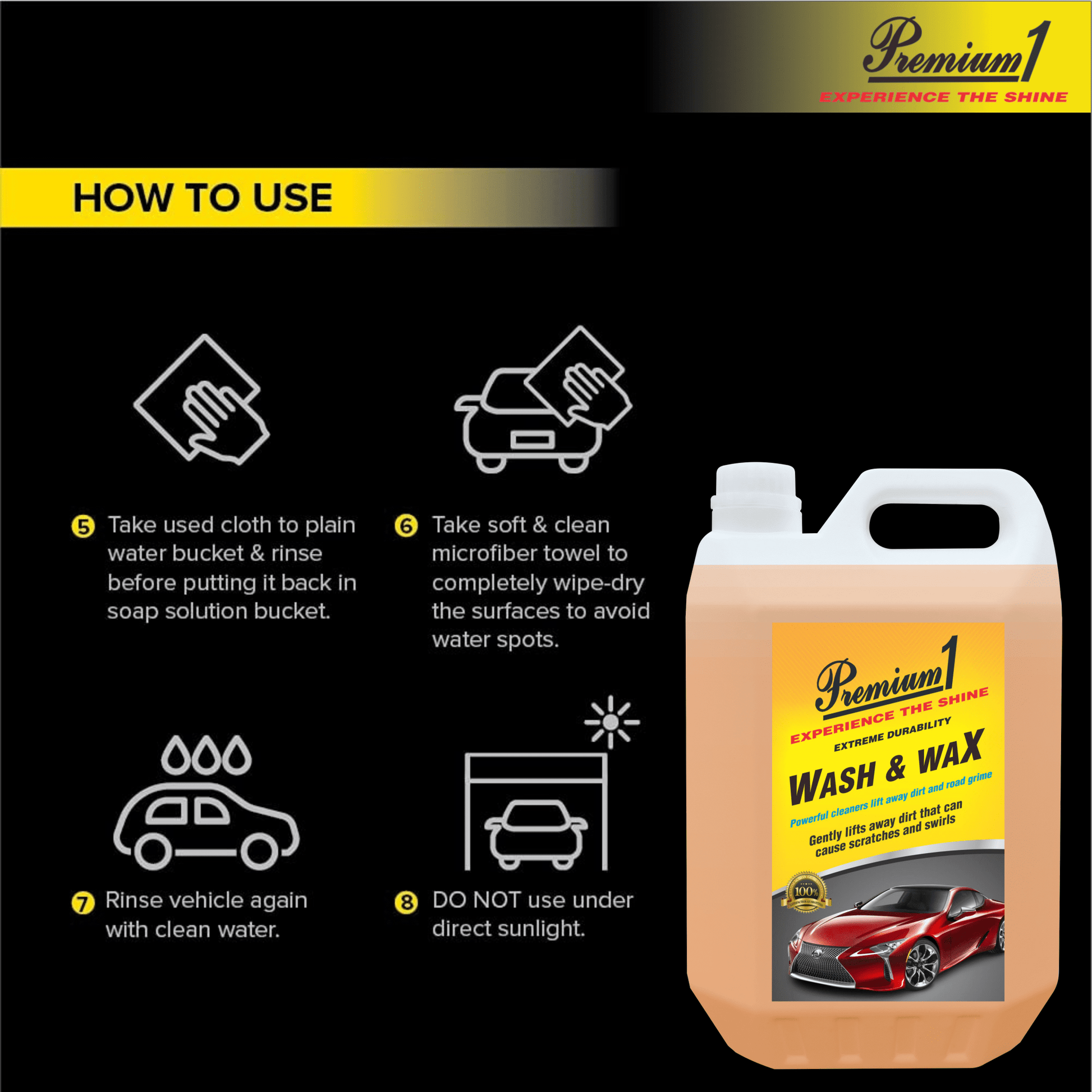 Wash & Wax (5L) - Premium1