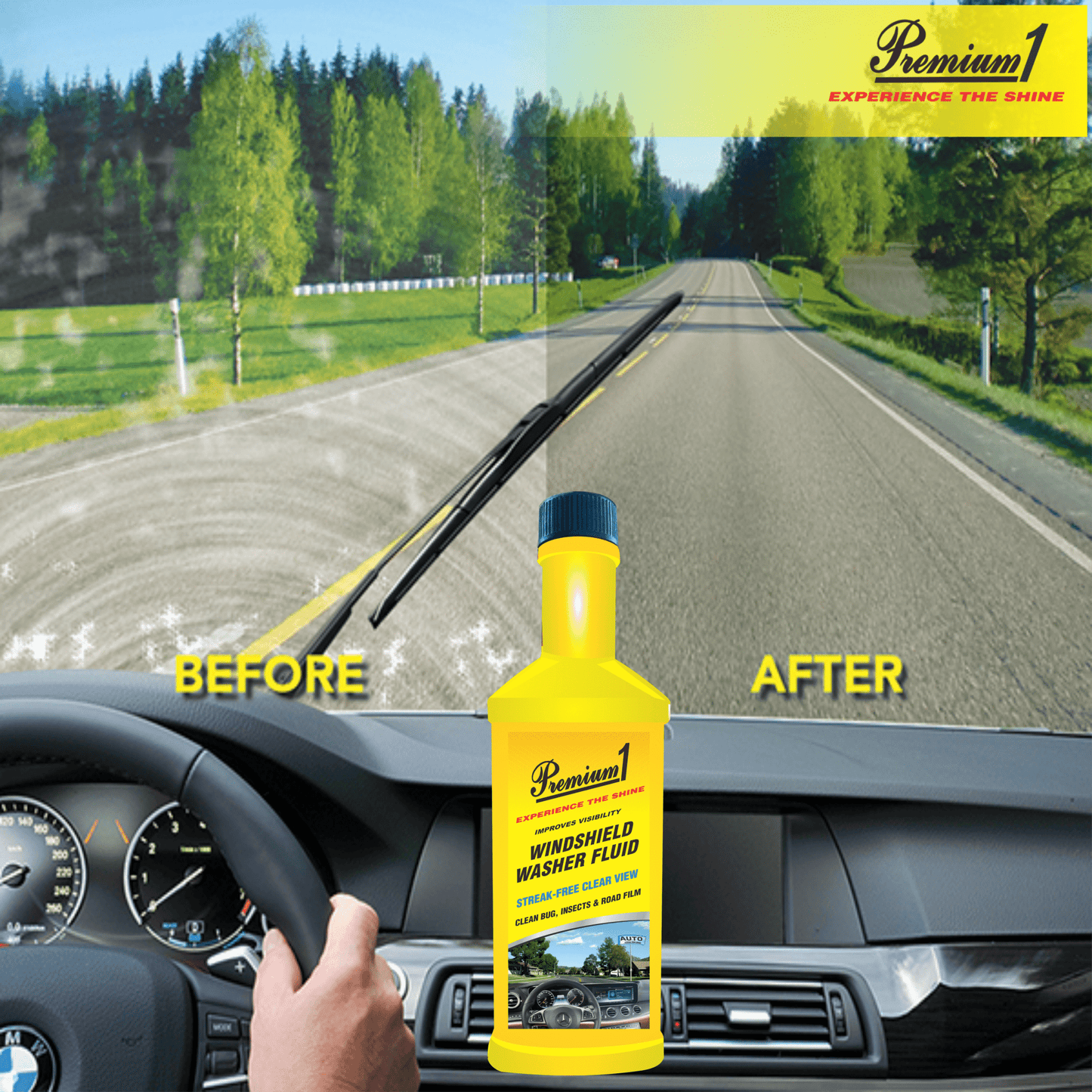 Windshield Washer Fluid (60 ml) - Pack of 4 - Premium1