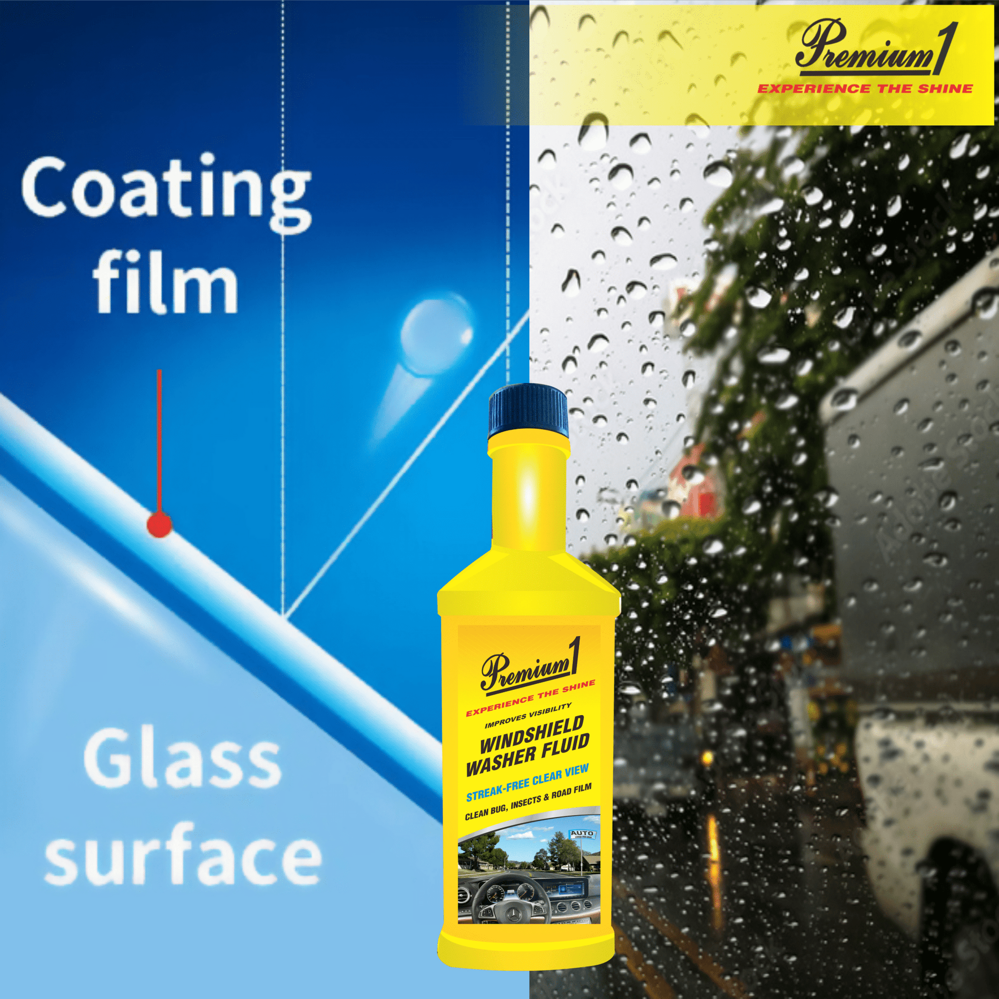 Windshield Washer Fluid (60 ml) - Pack of 4 - Premium1