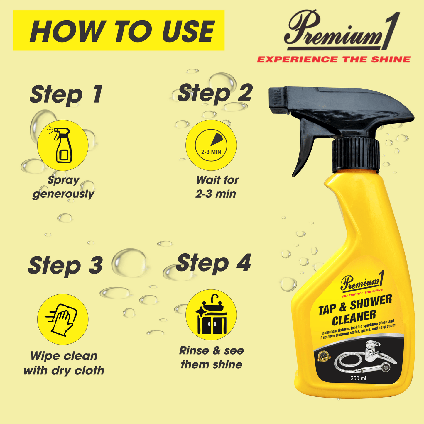 Tap & Shower Cleaner (250 ml) - Premium1