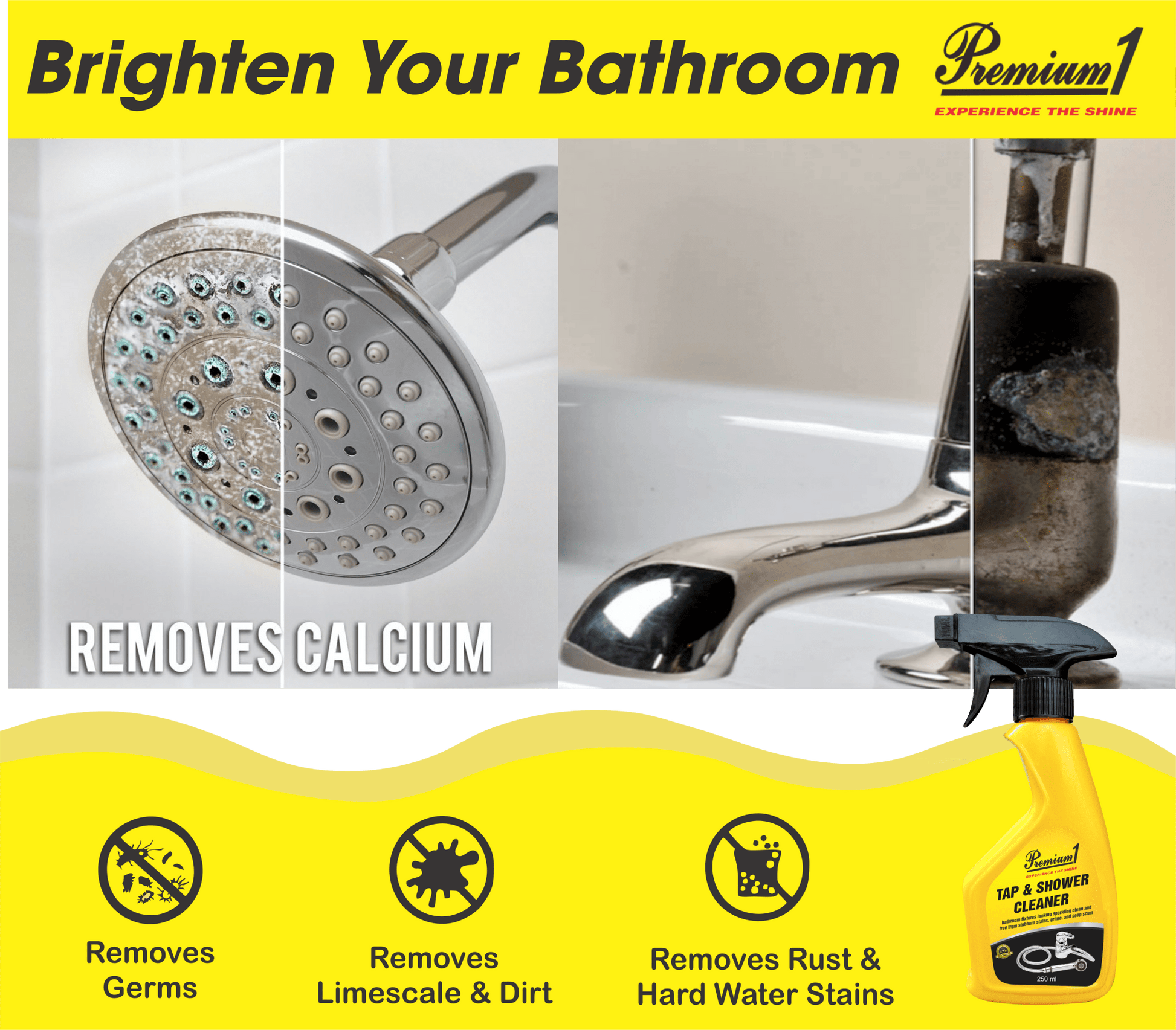 Tap & Shower Cleaner (250 ml) - Premium1